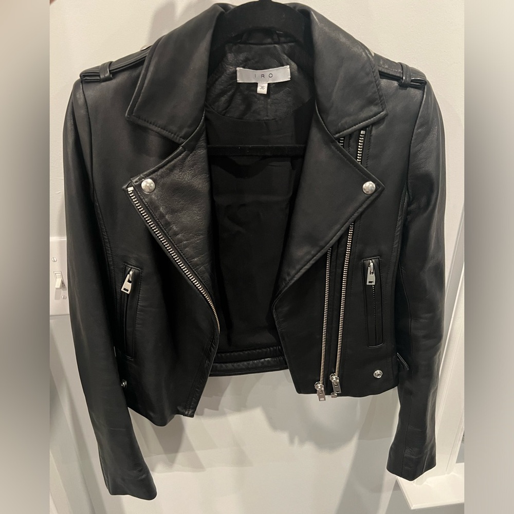 IRO Lambskin leather Jacket 36 Small